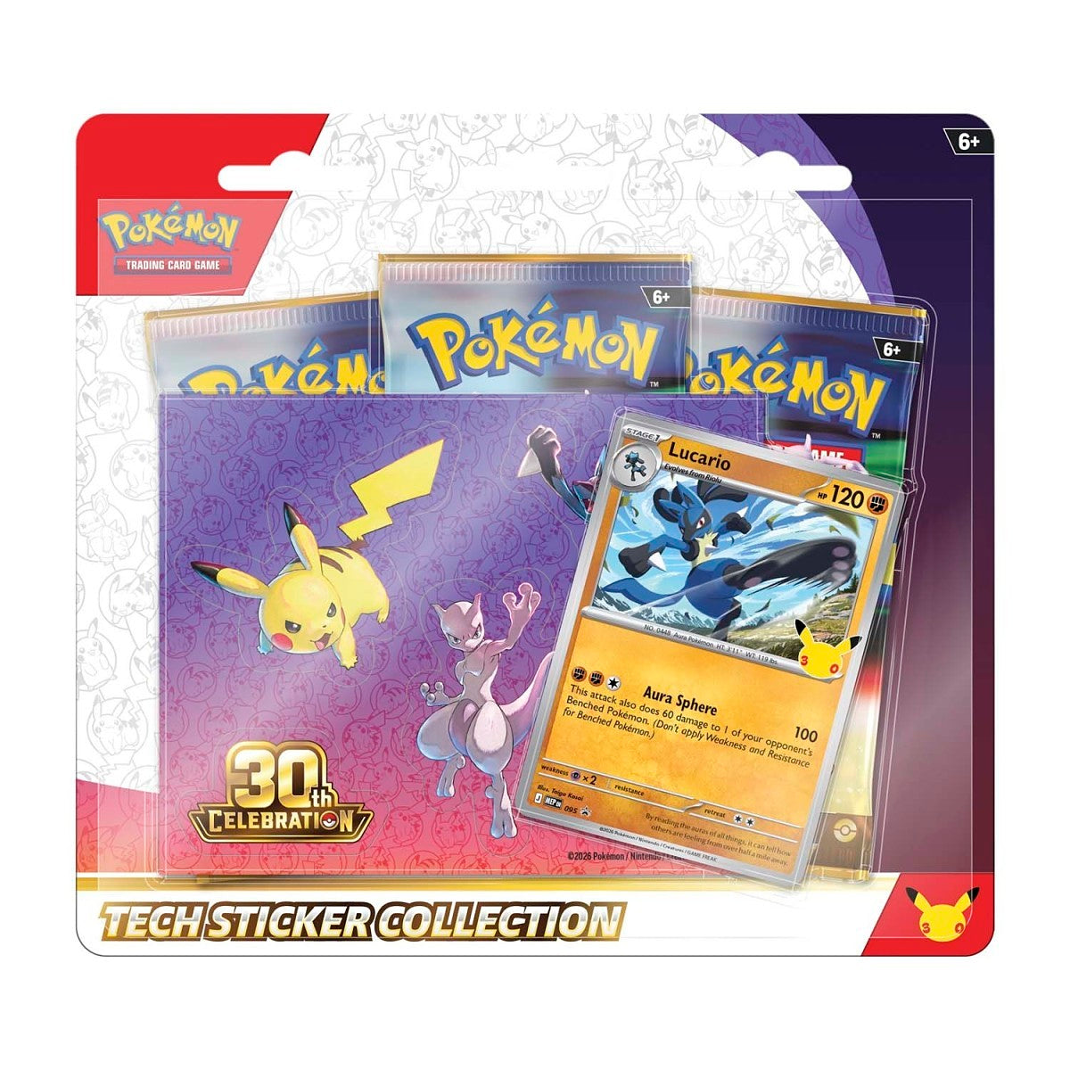 Pokemon TCG | 30th Celebration Tech Sticker Collection (Lucario)