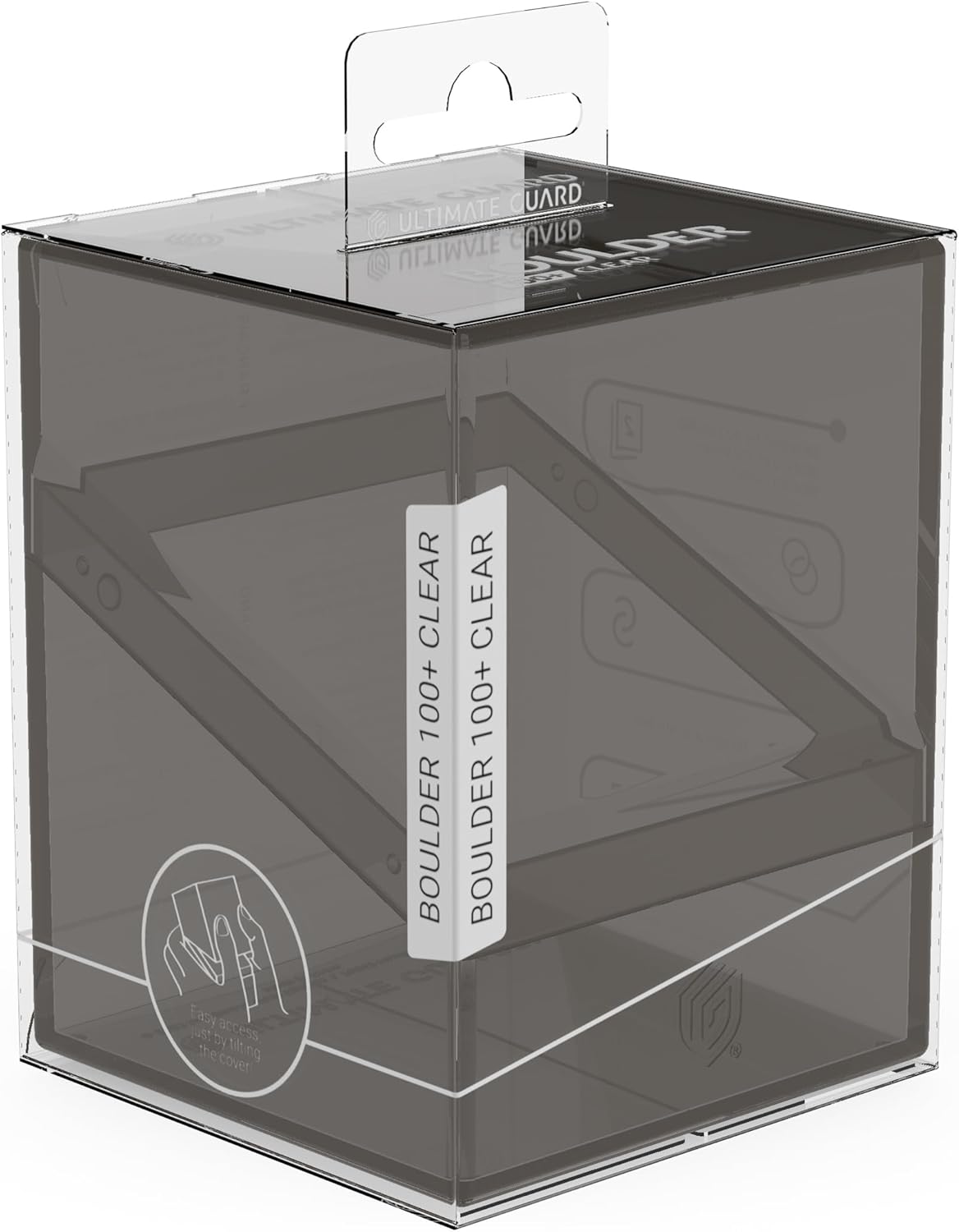 Ultimate Guard Boulder 100+ Deck Box (Clear) (Onyx)
