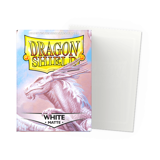 Dragon Shield Matte Single Matte Sleeves (Standard Size) | White