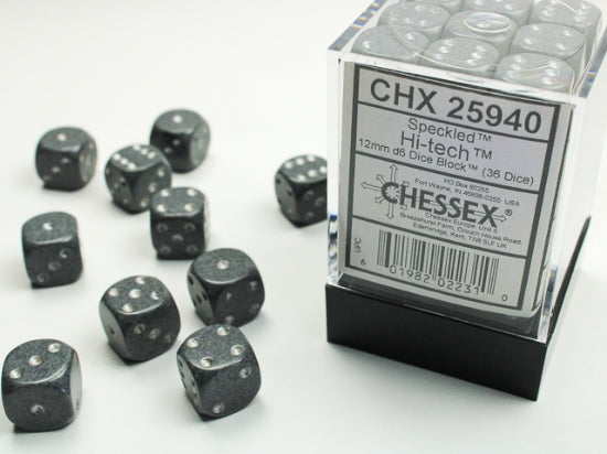 Chessex Speckled 12mm D6 Dice Block (36ct) — Hi-Tech