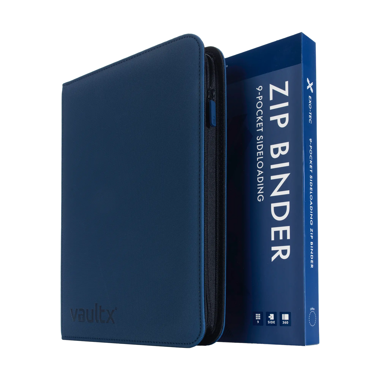 Vault X Exo-Tec 9-Pocket Zip Binder (Royal Blue)