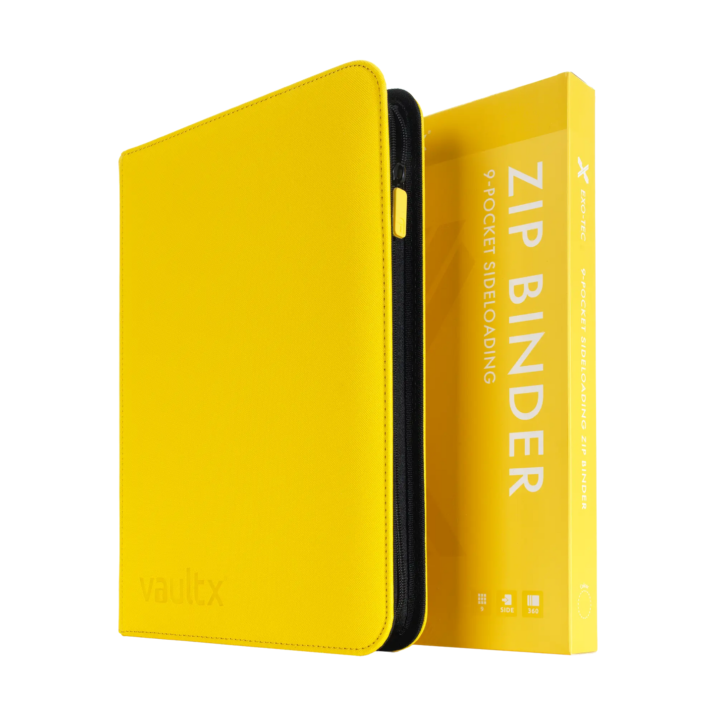 Vault X Exo-Tec 9-Pocket Zip Binder (Sunrise Yellow)