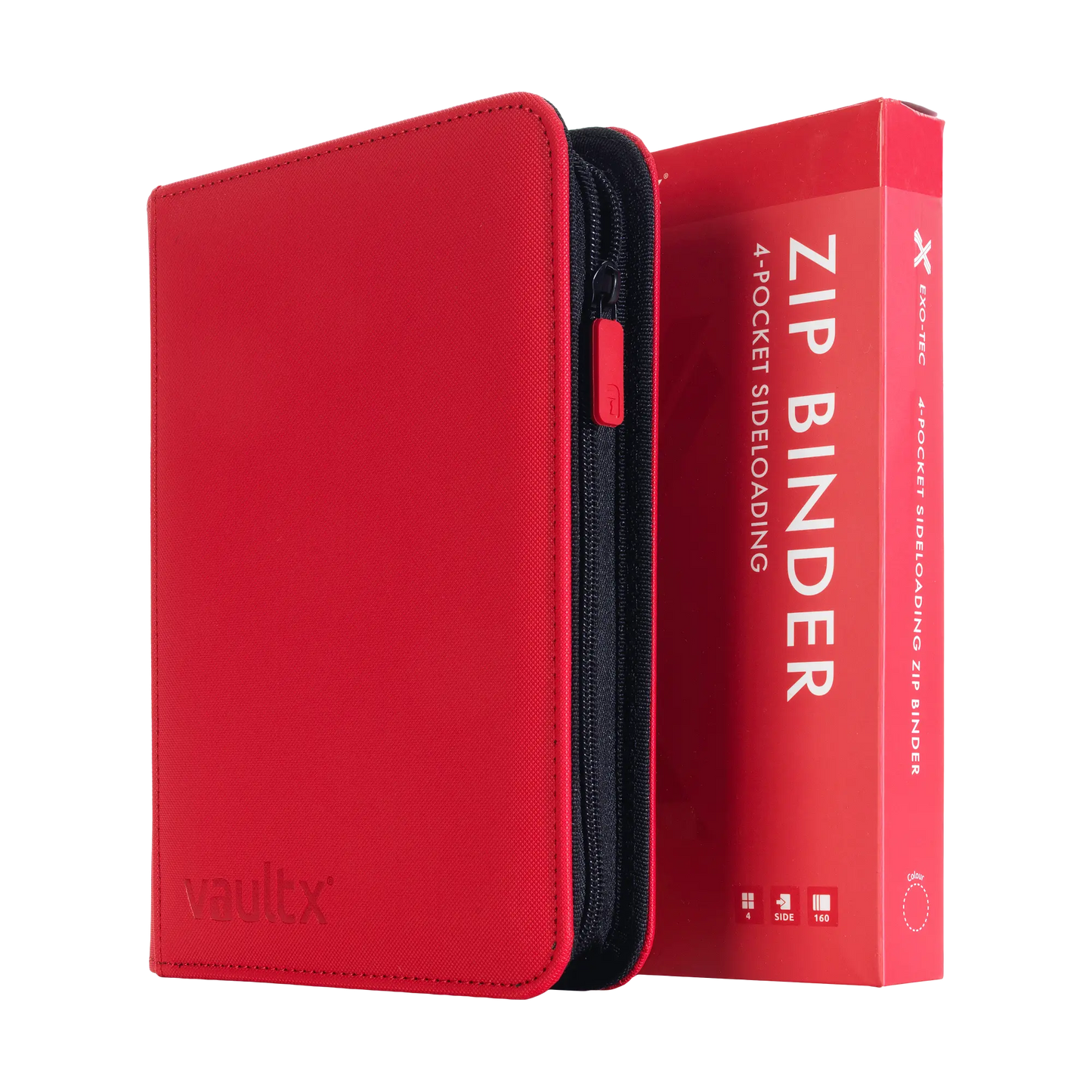 Vault X Exo-Tec 9-Pocket Zip Binder (Fire Red)