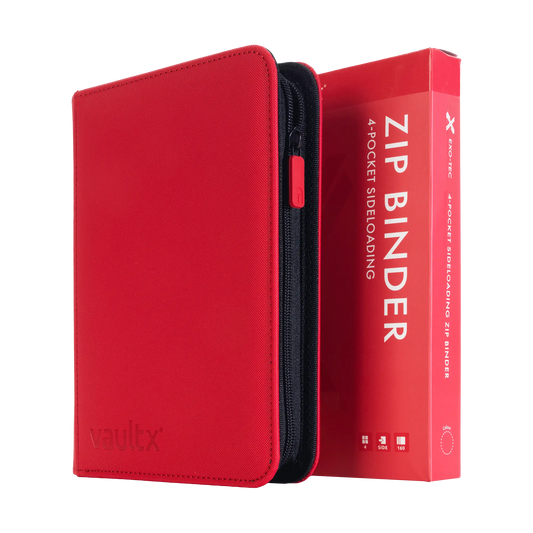 Vault X Exo-Tec 9-Pocket Zip Binder (Fire Red)