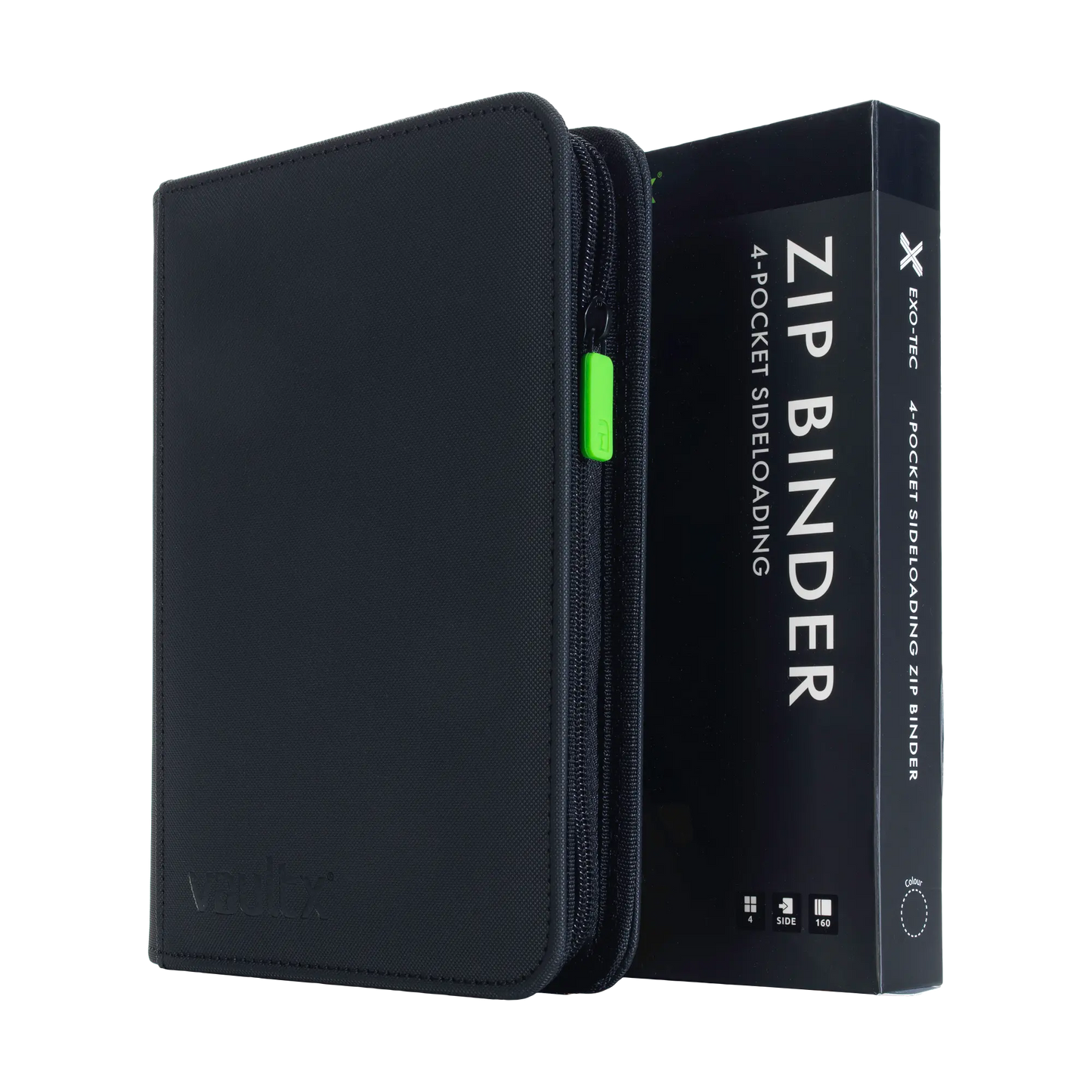 Vault X Exo-Tec 4-Pocket Zip Binder (Black)