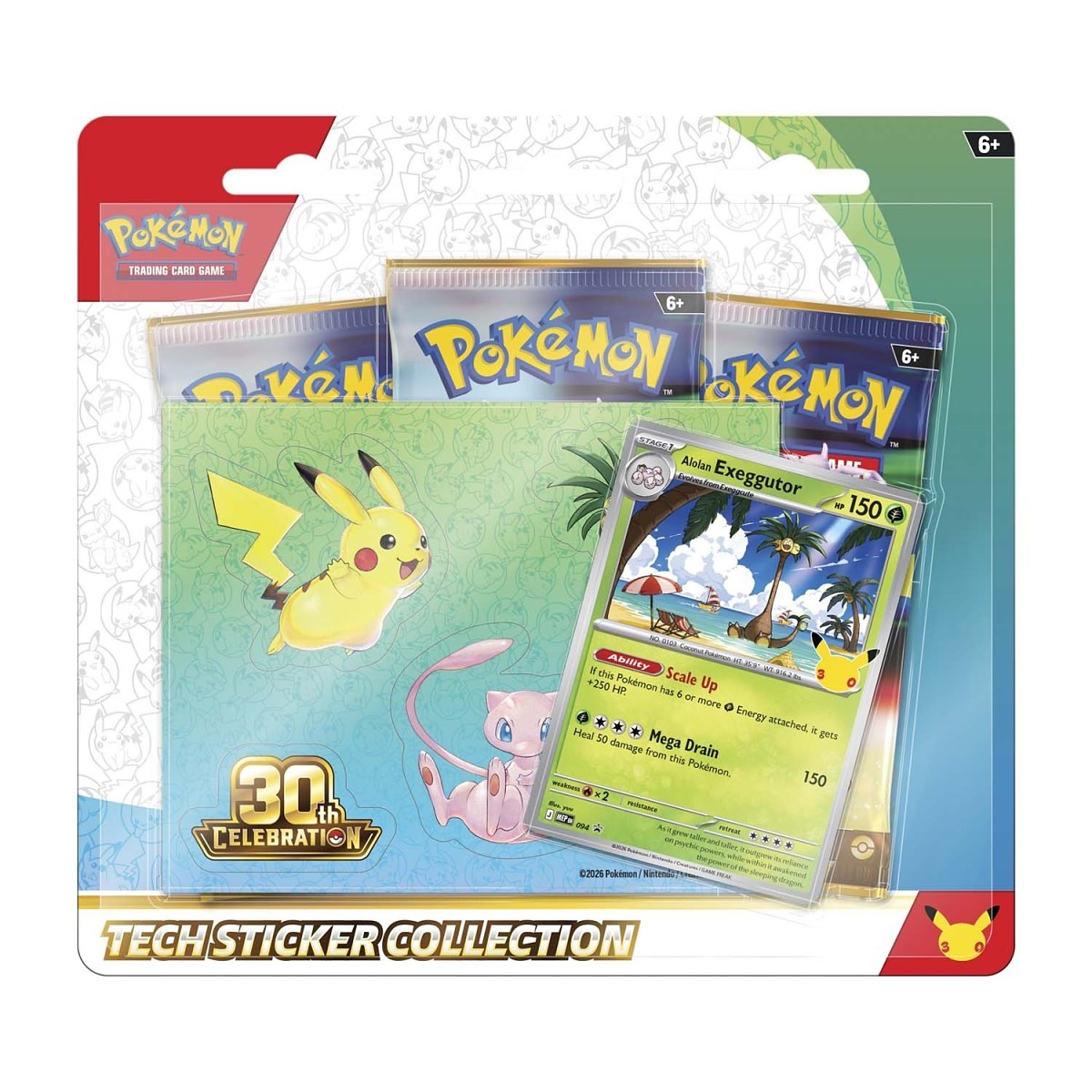 Pokemon TCG | 30th Celebration Tech Sticker Collection (Alolan Exeggutor)