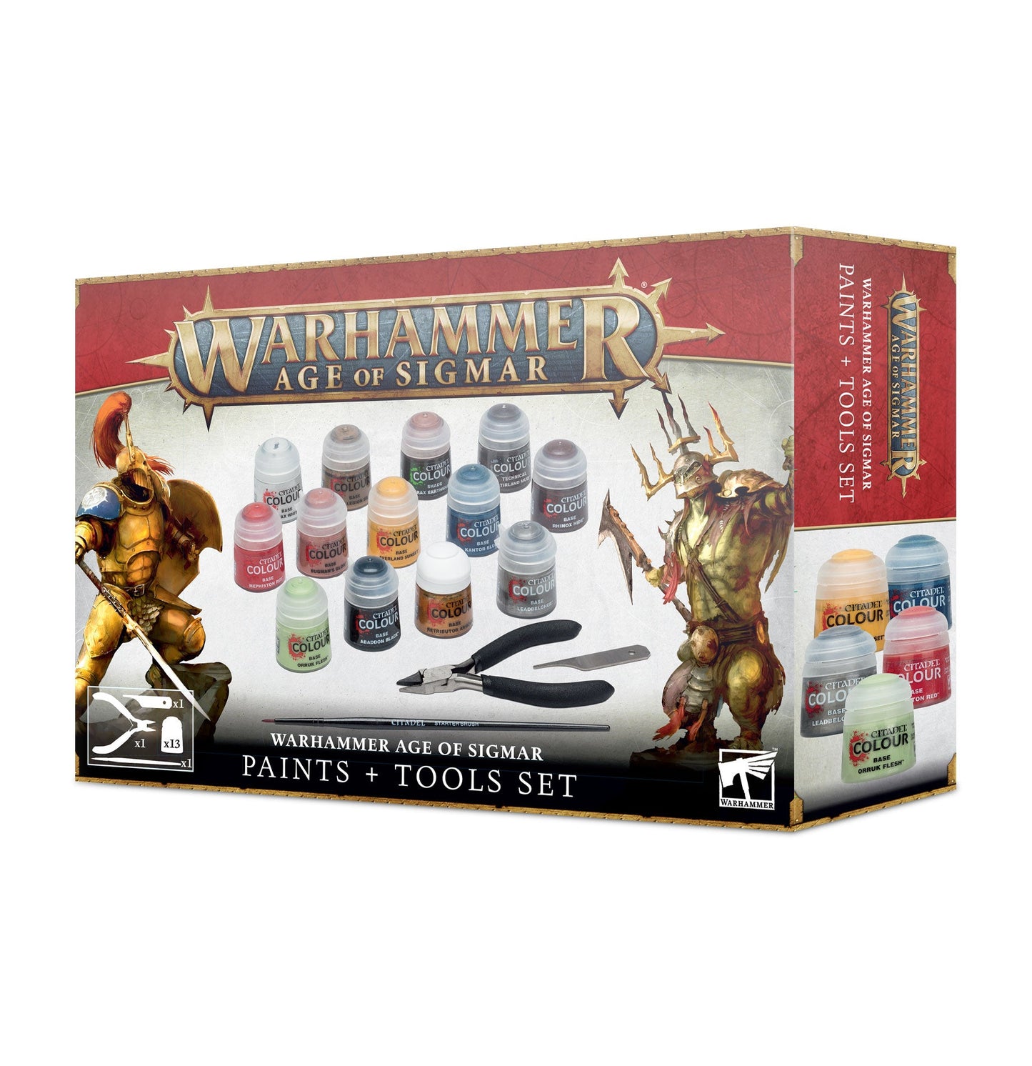 Warhammer Age of Sigmar | Paints + Tools Set