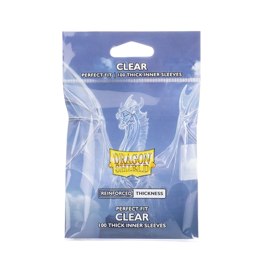 Dragonshield Perfect Fit - Thick Inner Sleeves (Top-Loading) - Clear