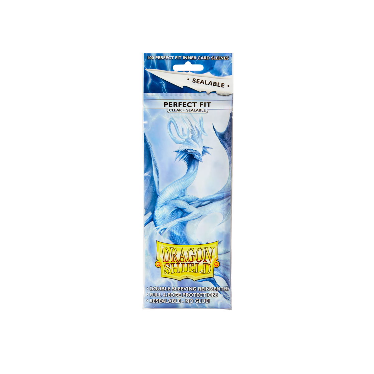 Dragon Shield Perfect Fit Sealable Inner Sleeves Clear 100ct standard size