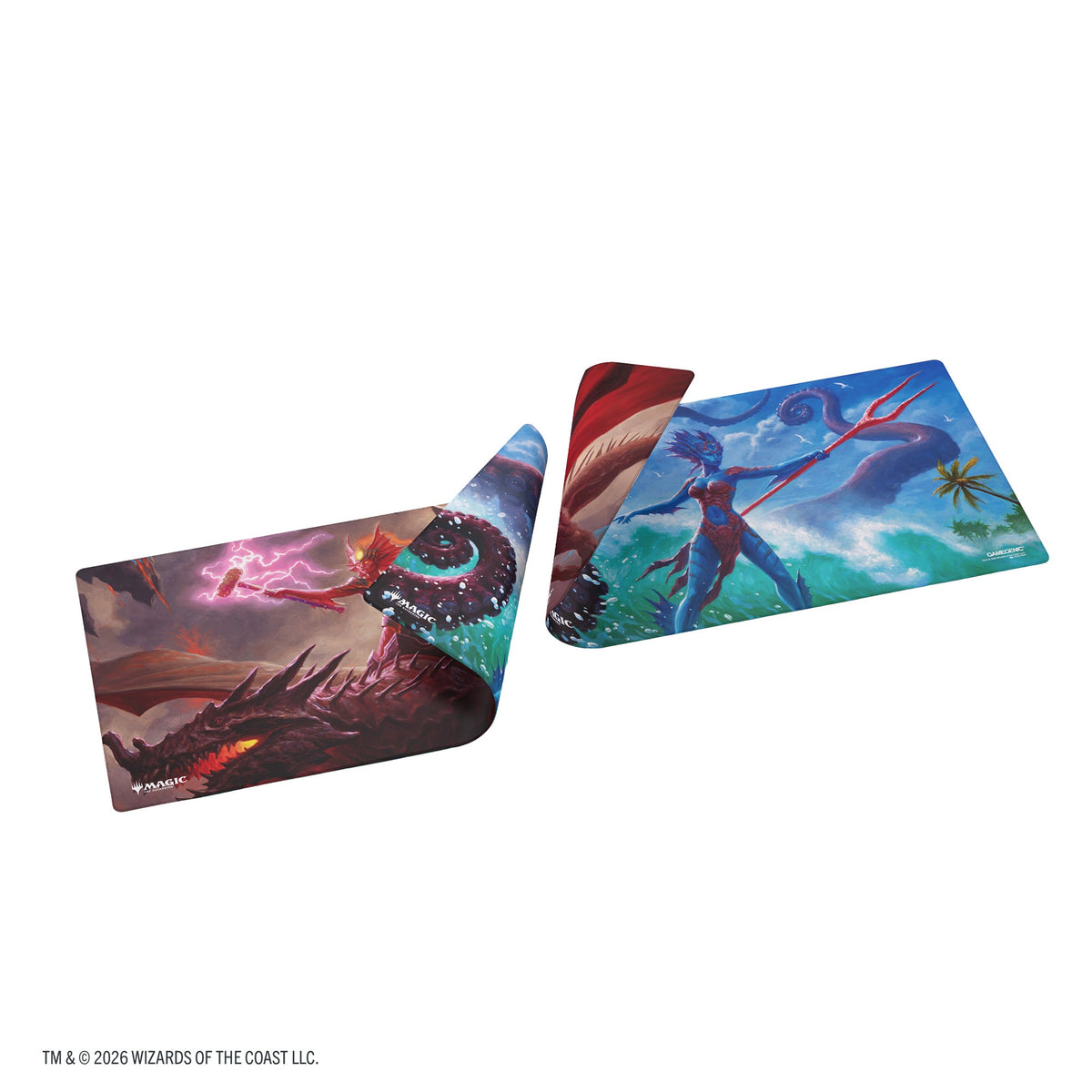 Gamegenic Double-Sided Playmat Reality Fracture Kiora, both sides shown