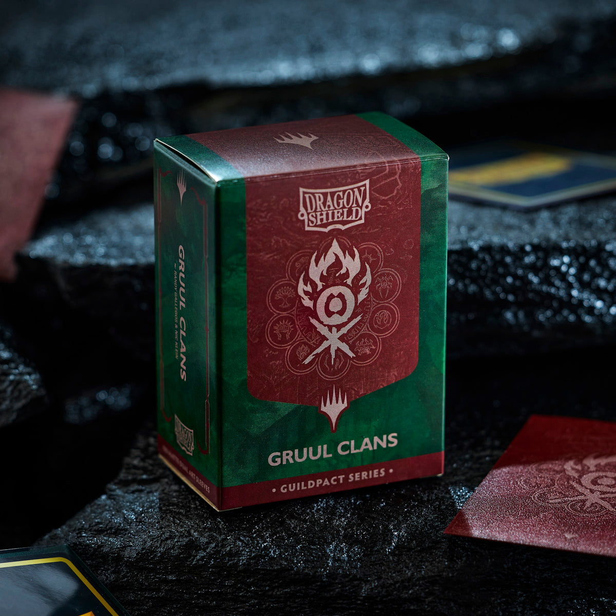 Dragon Shield Guildpact Series Gruul Clans Matte Dual Art Sleeves box, 100 count standard size