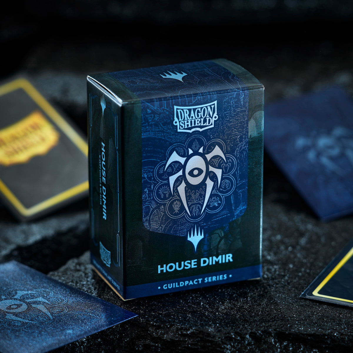 Dragon Shield Guildpact Series House Dimir Matte Dual Art Sleeves box, 100 count standard size