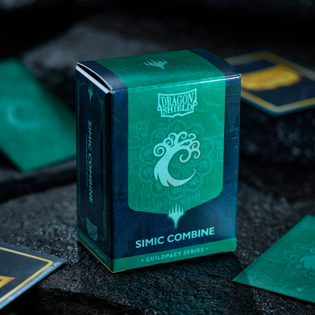 Dragon Shield Guildpact Series Simic Combine Matte Dual Art Sleeves box, 100 count standard size