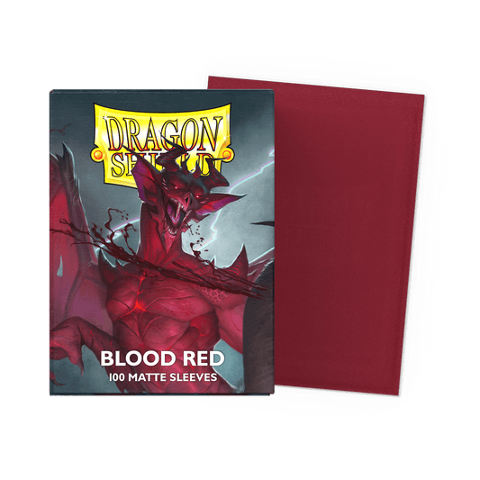 Dragon Shield Matte Single Matte Sleeves (Standard Size) | Blood Red