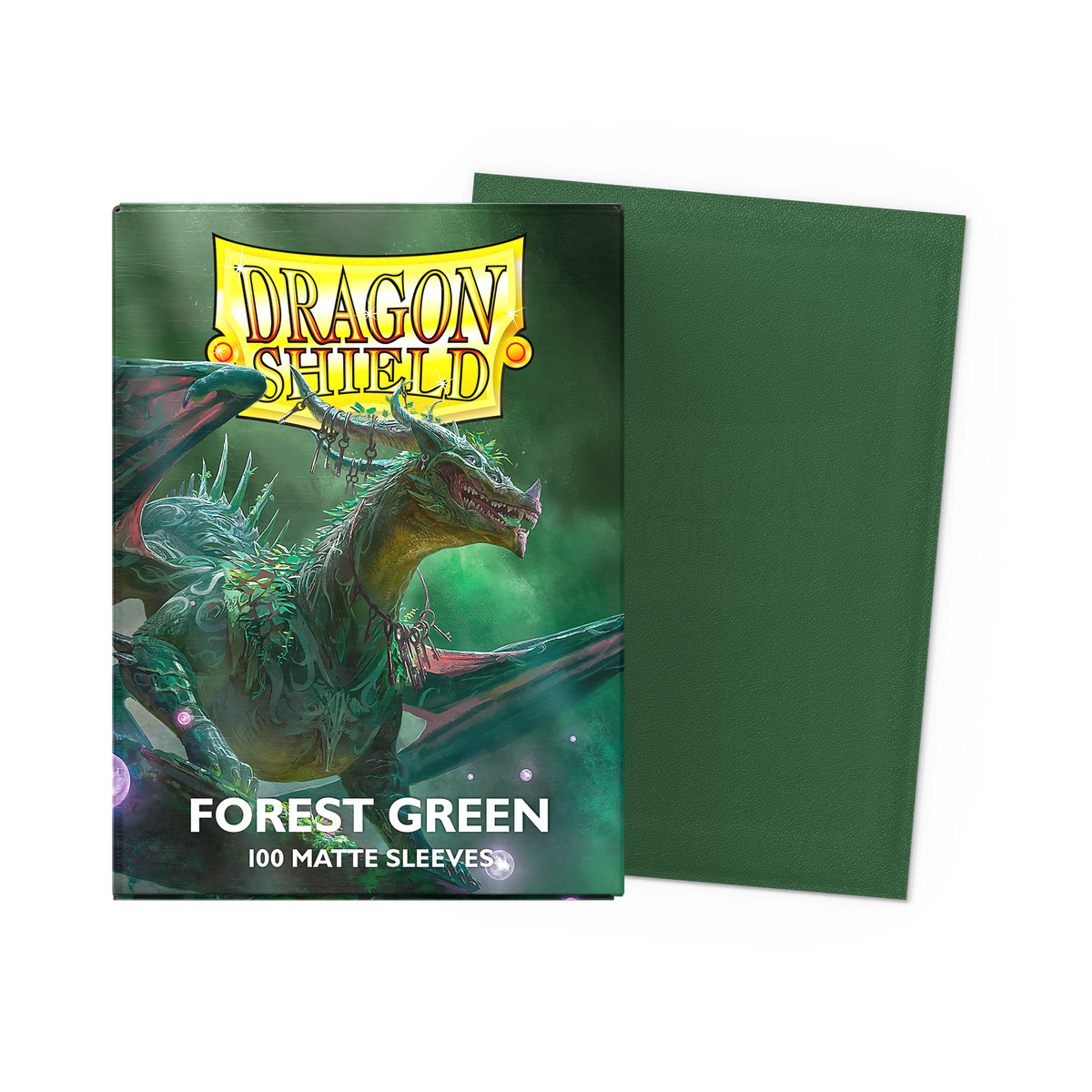 Dragon Shield Matte Sleeves (Standard Size, 100ct) | Forest Green
