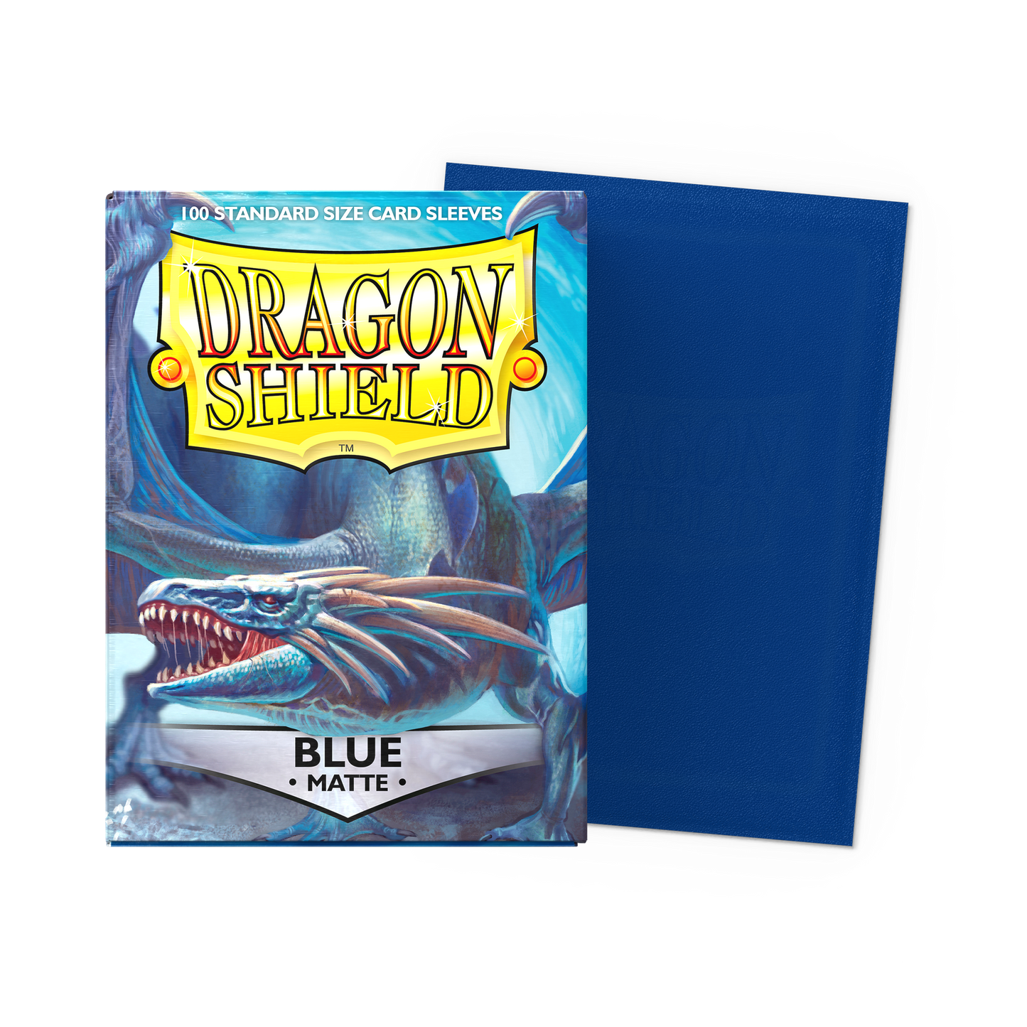 Dragon Shield Matte Sleeves Blue 100ct standard size box with sleeve