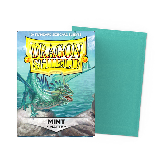 Dragon Shield Matte Sleeves Mint 100ct standard size box with sleeve