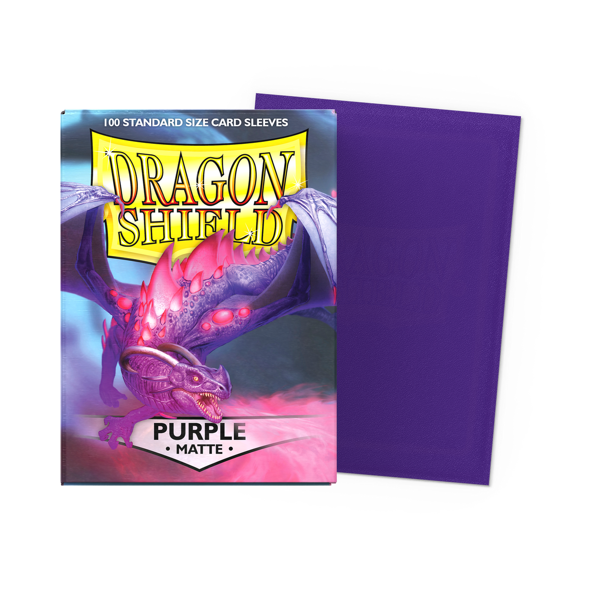 Dragon Shield Matte Sleeves (Standard Size, 100ct) | Purple
