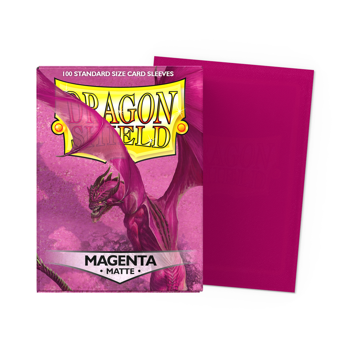 Dragon Shield Matte Sleeves (Standard Size, 100ct) | Magenta