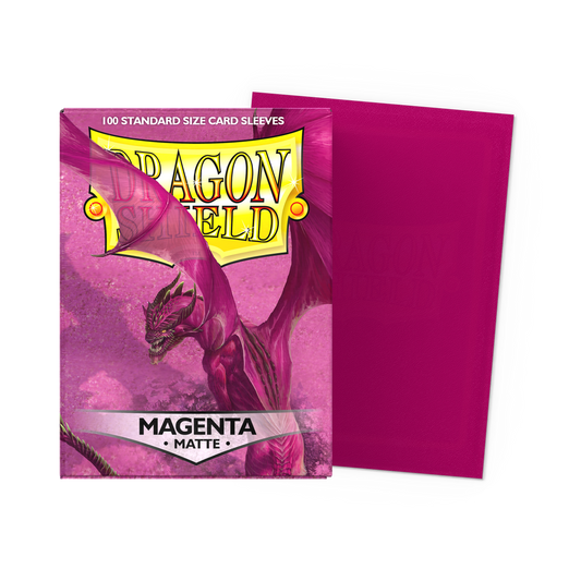 Dragon Shield Matte Sleeves (Standard Size, 100ct) | Magenta
