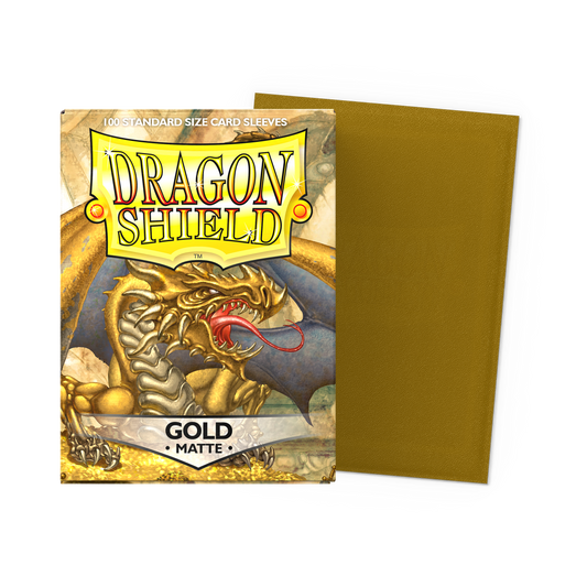 Dragon Shield Matte Sleeves (Standard Size, 100ct) | Gold