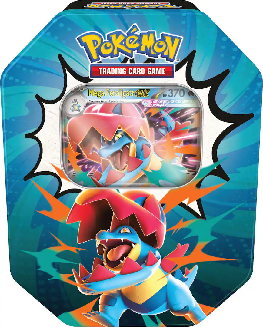 Pokemon TCG | Mega Evolution - Ascended Heroes Tin (Feraligatr)