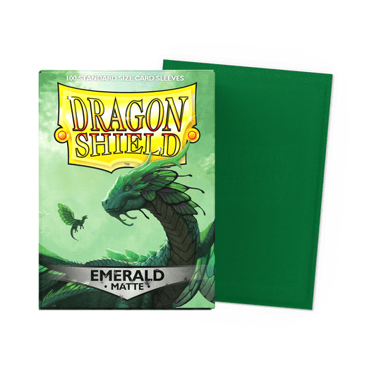 Dragon Shield Matte Single Matte Sleeves (Standard Size) | Emerald