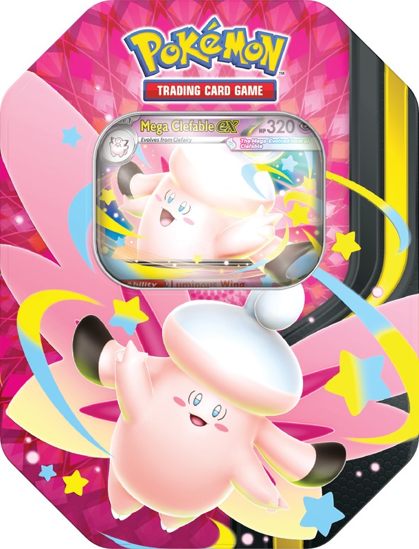 Pokemon TCG | Mega Moonlit Tin (Mega Clefable ex) [PREORDER]
