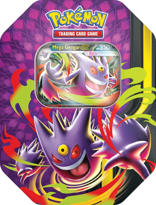 Pokemon TCG | Mega Moonlit Tin (Mega Gengar ex) [PREORDER]