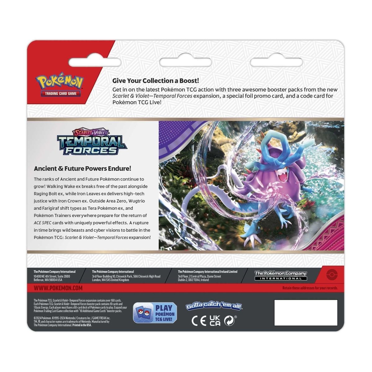 Pokemon TCG | Temporal Forces 3-pack Bundle [with Cleffa Promo Card]