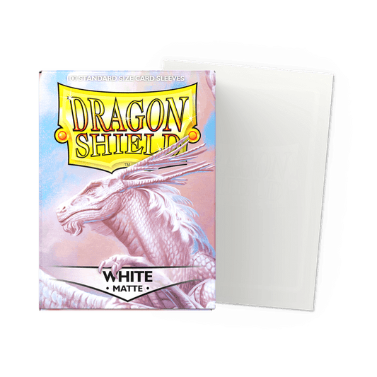 Dragon Shield Matte Single Matte Sleeves (Standard Size) | White